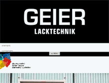 Tablet Screenshot of geier-lacktechnik.de